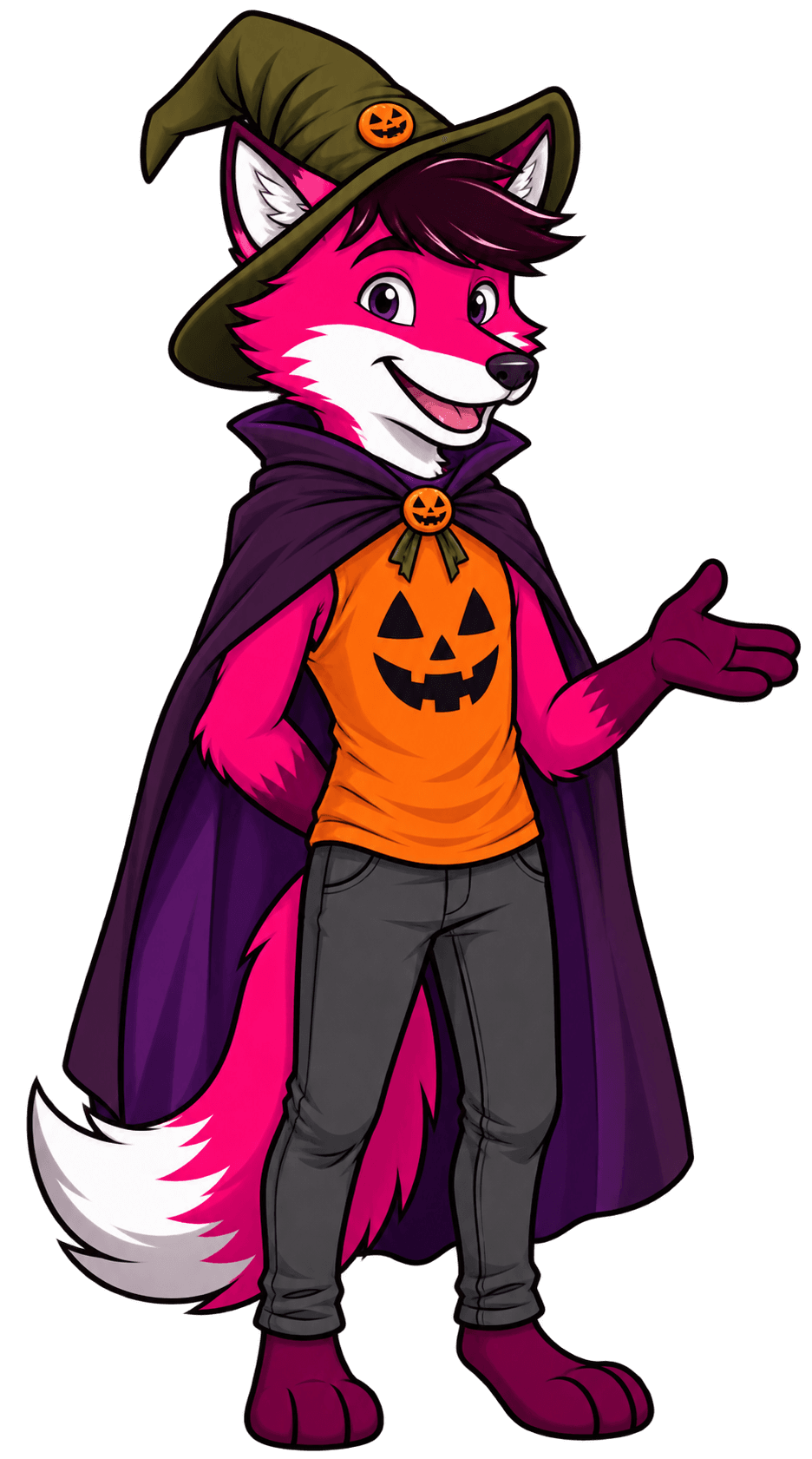 Mascotte Tout Saint-Max déguisée pour Halloween