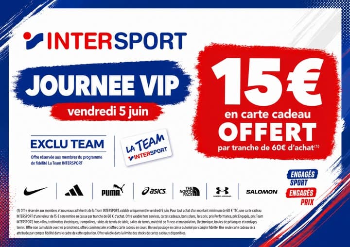 15€ carte cadeau offerts