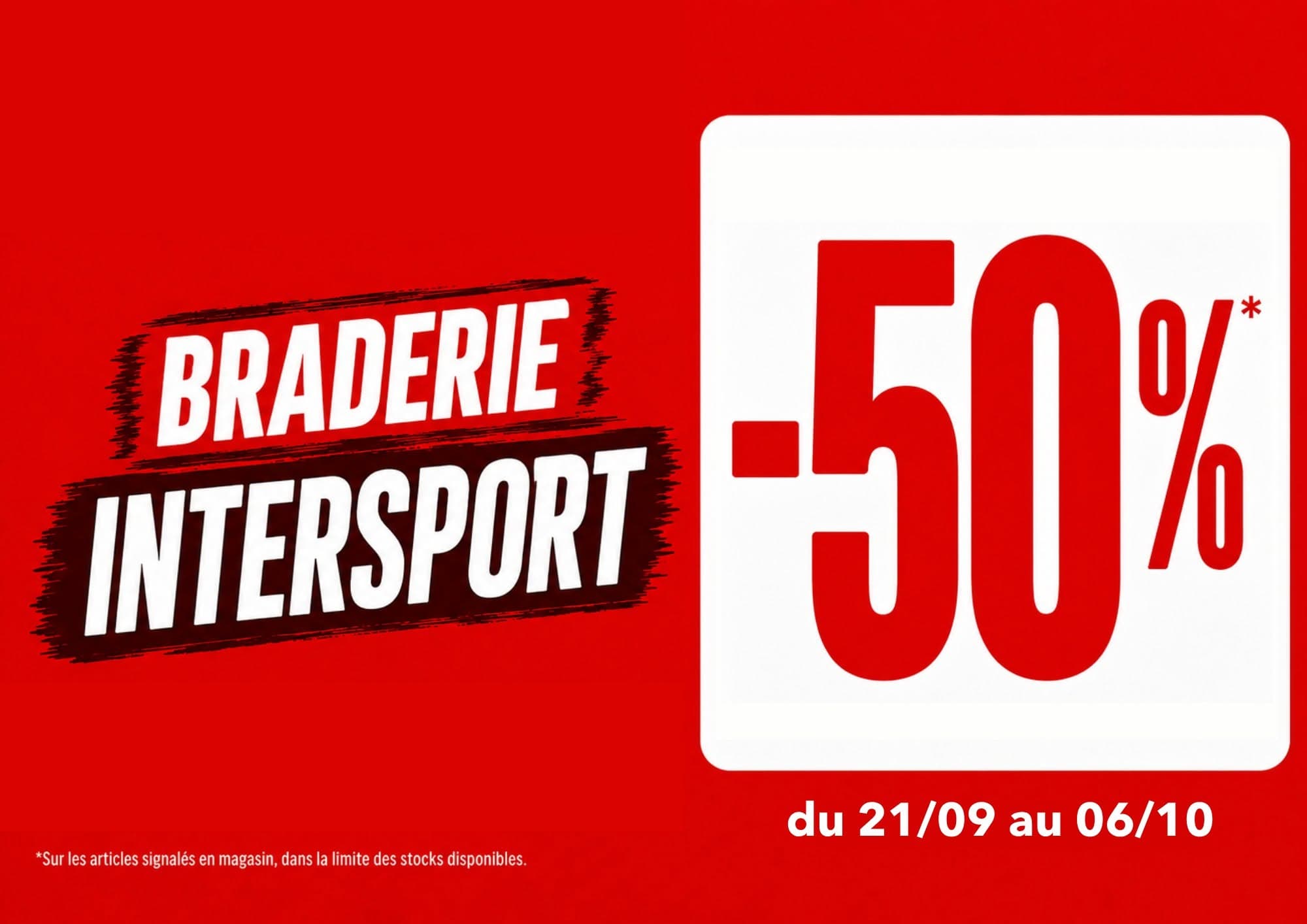 Braderie jusqu'à -50%