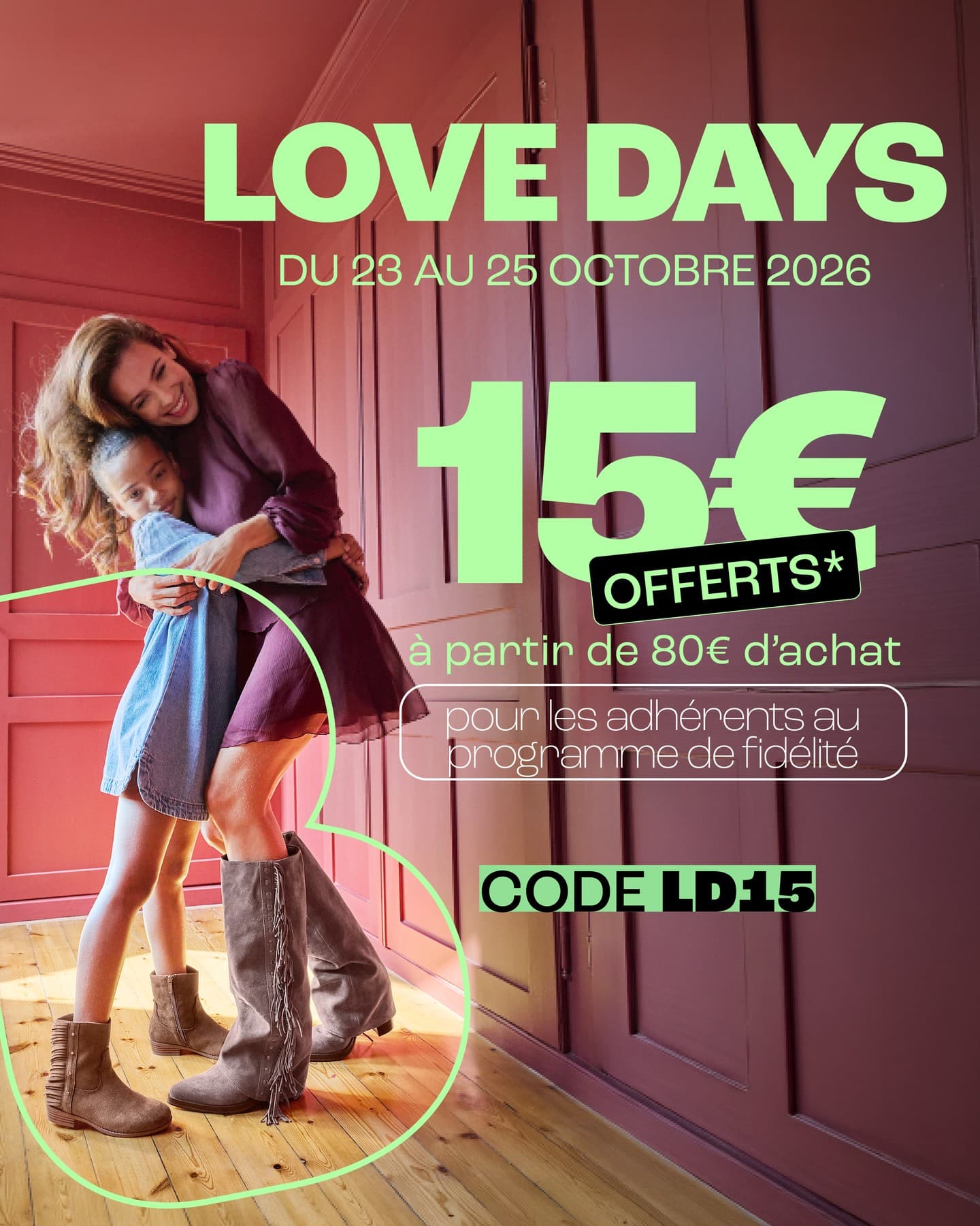 Love Days : 15€ offerts