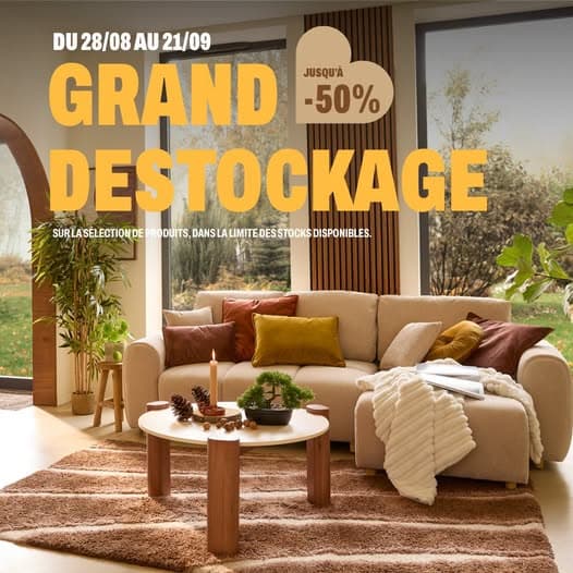 Jusqu'à -50% sur sélection