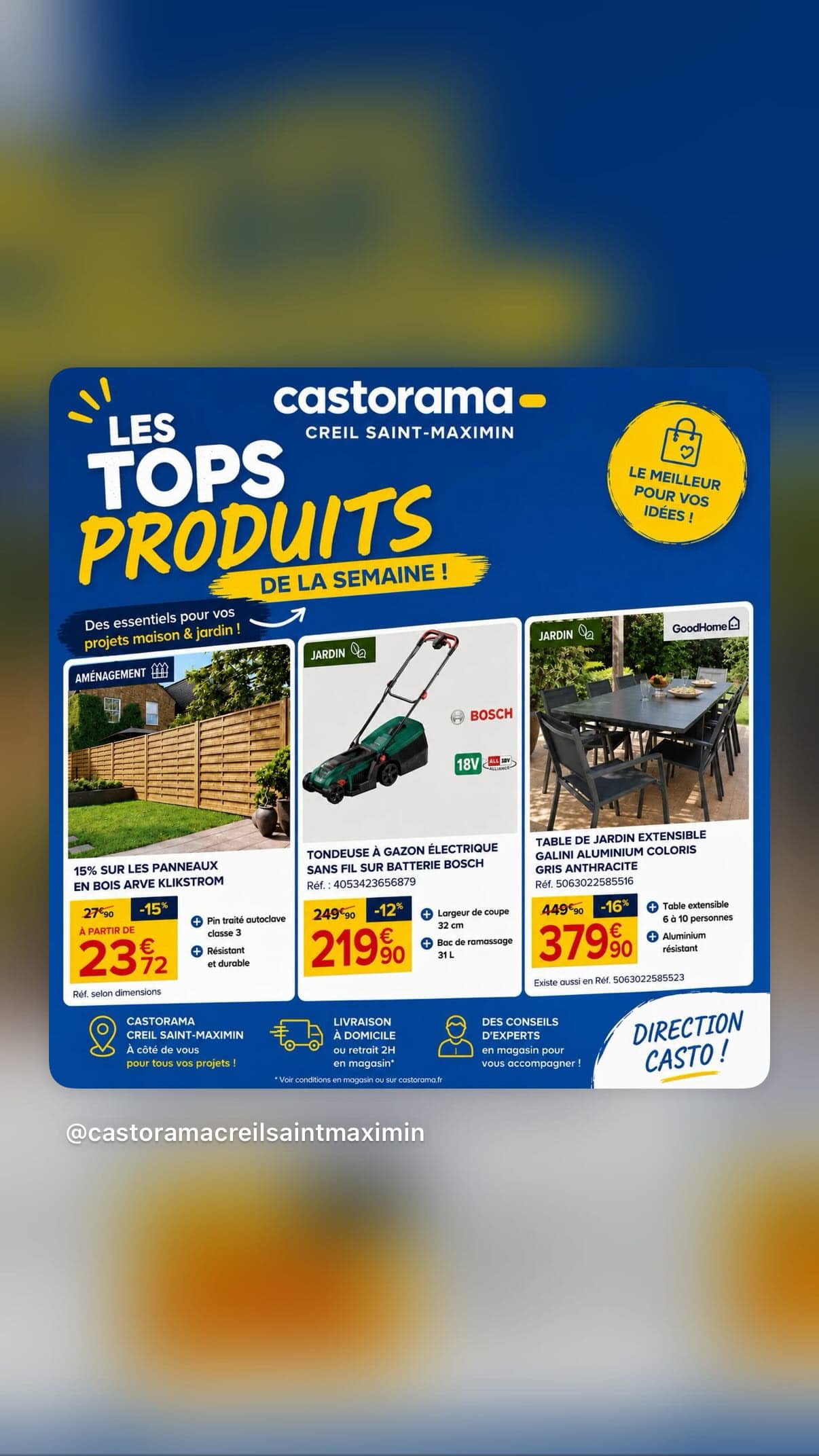 Tops produits semaine