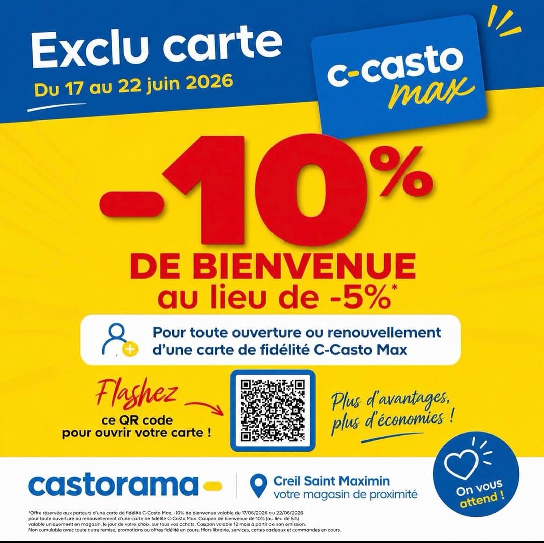 Offre exclusive carte fidélité