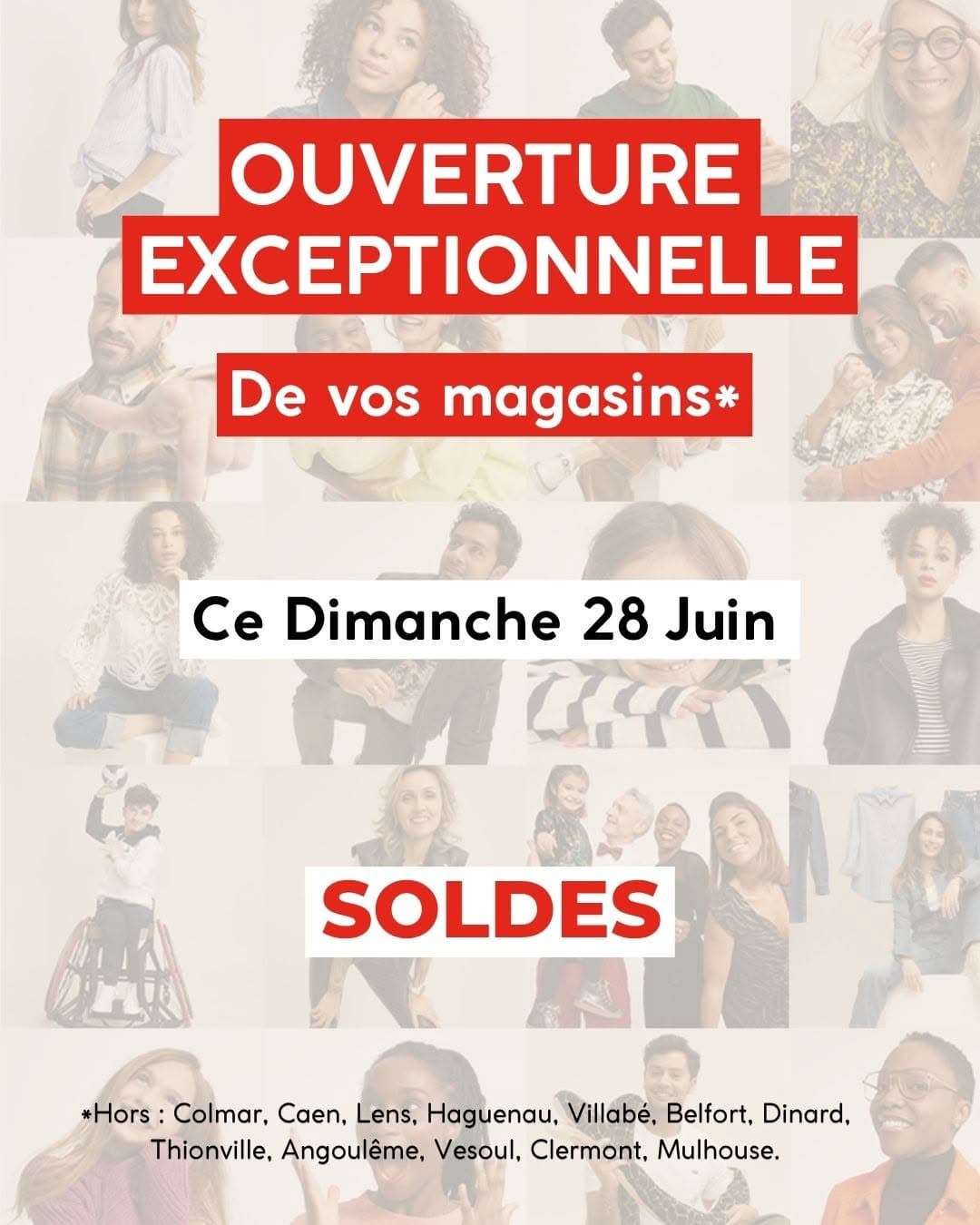 Soldes d'été en magasin