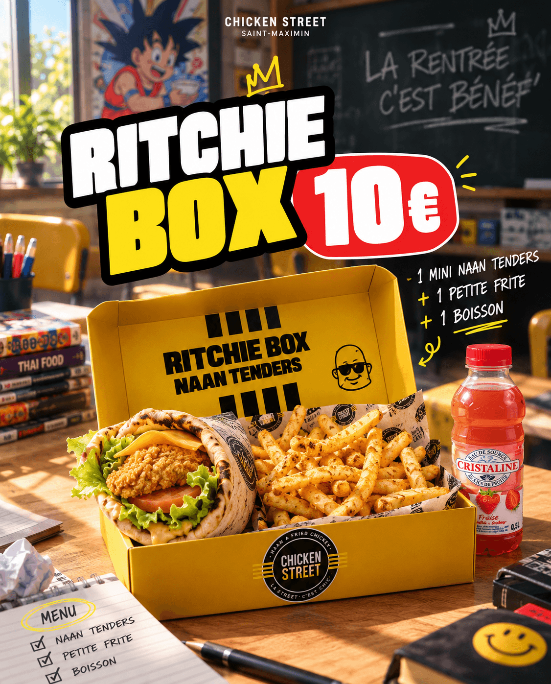 Menu tenders à 10€