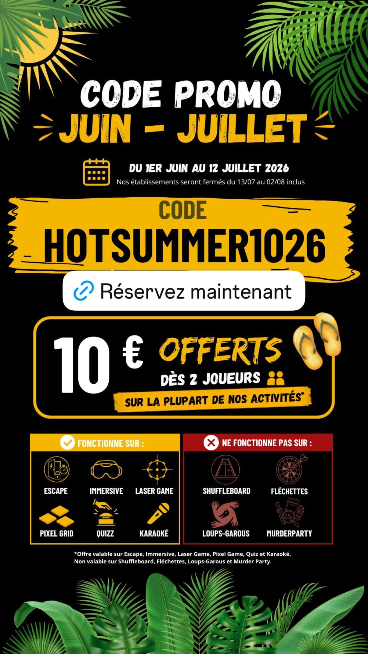 Code promo été