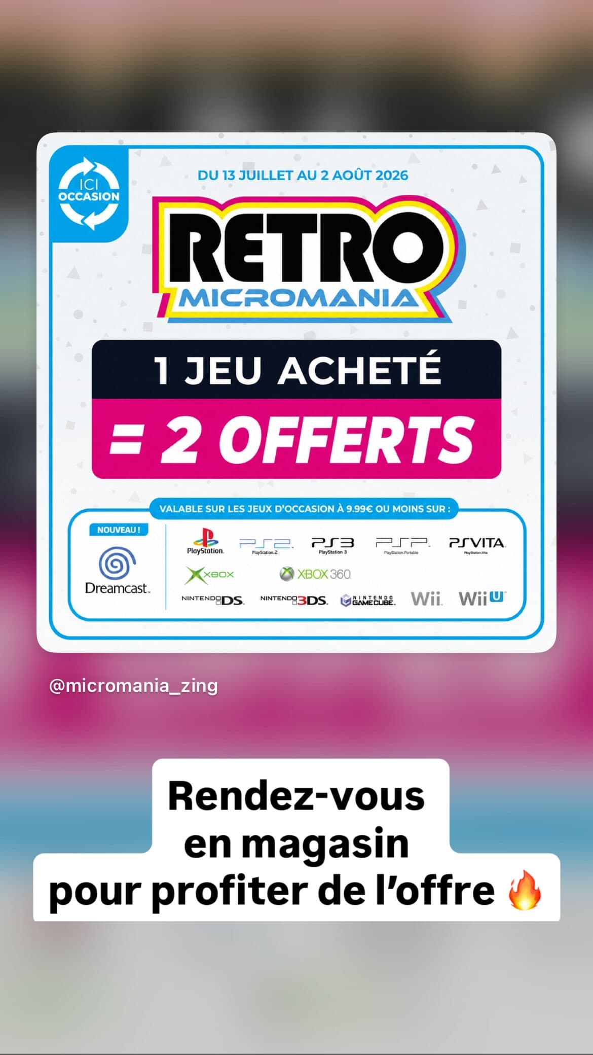 Offre Rétro Gaming