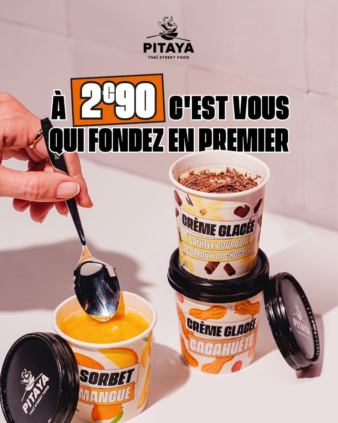 Glaces à 2,90€
