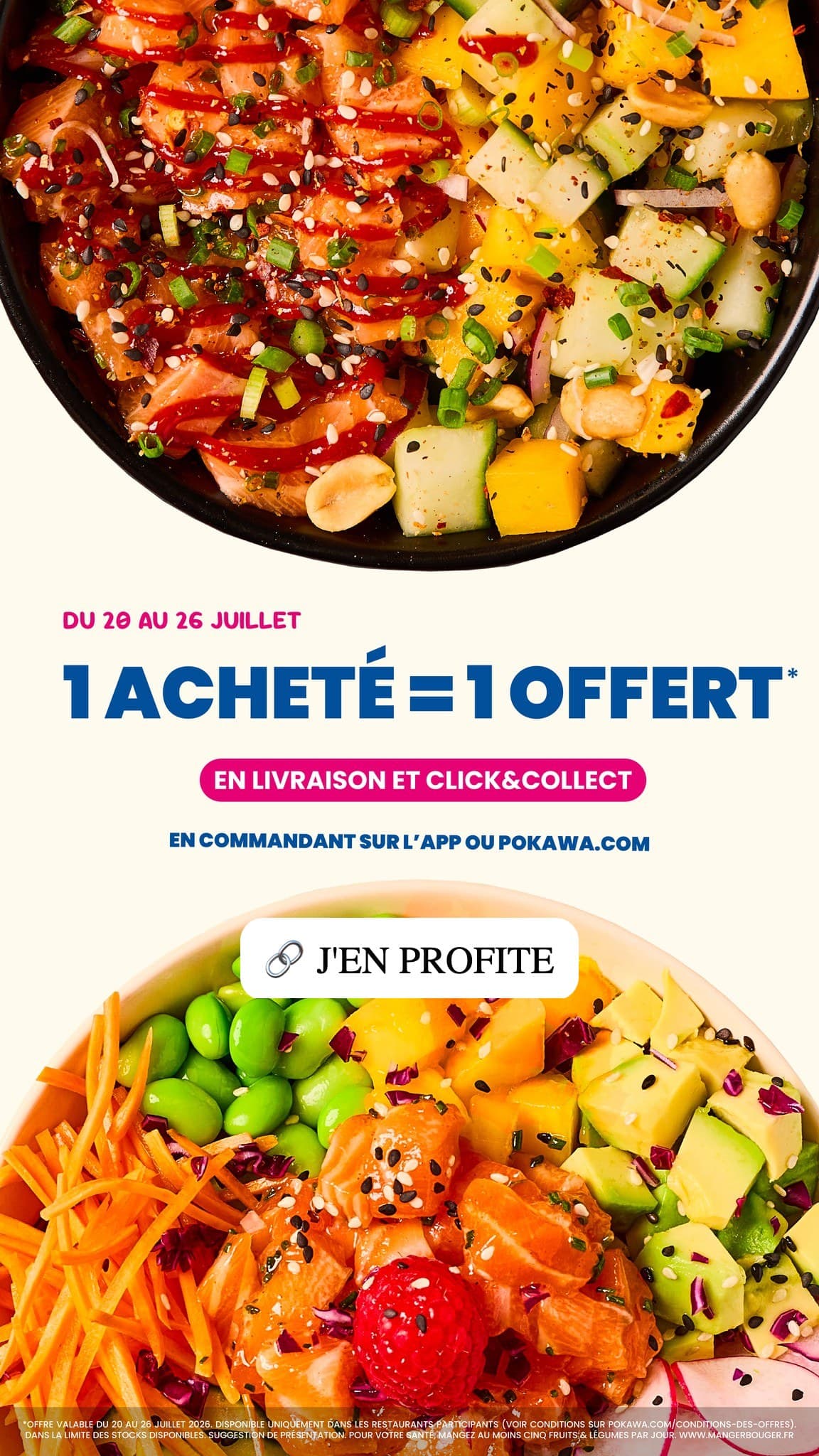 1 acheté = 1 offert