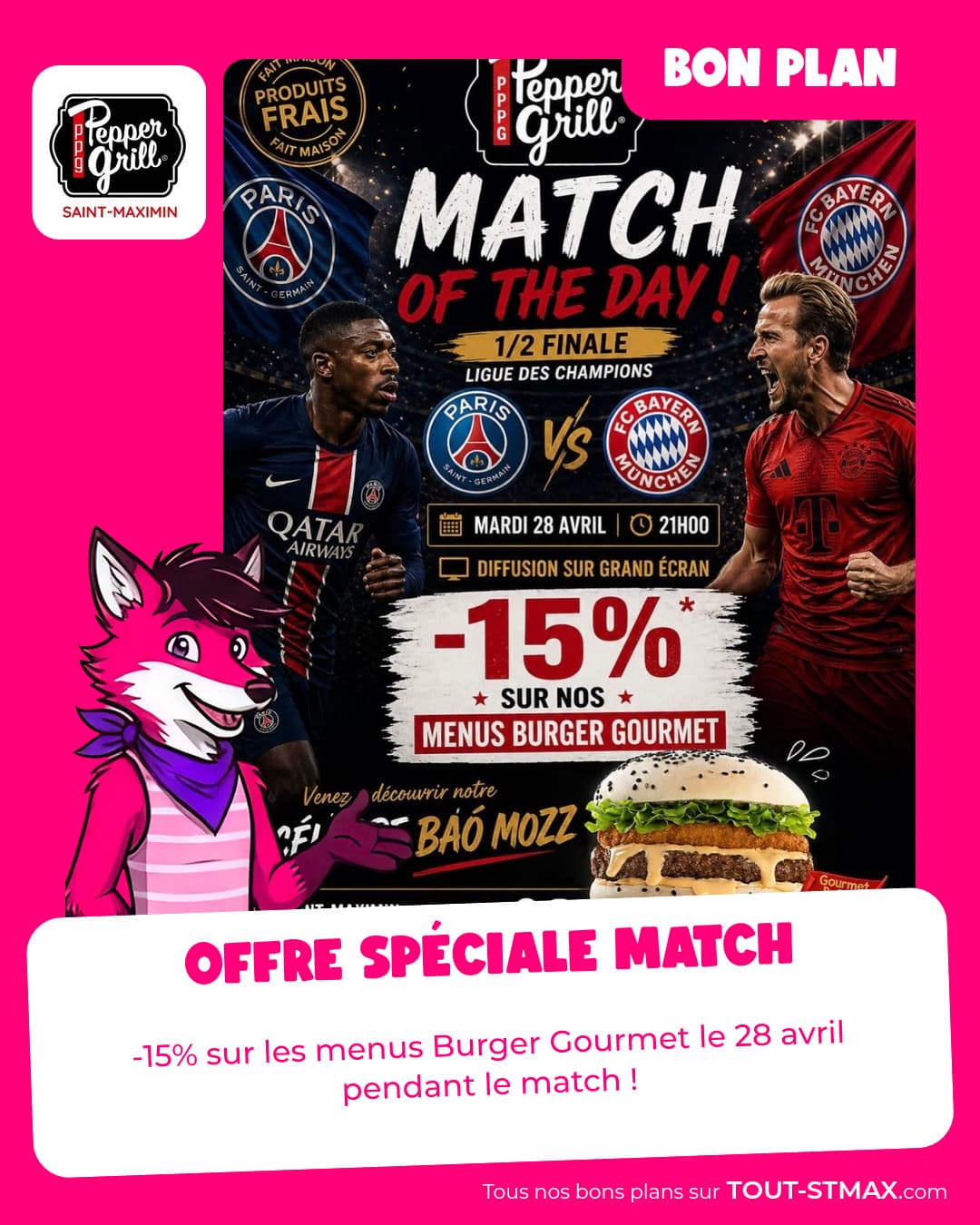 Offre spéciale match