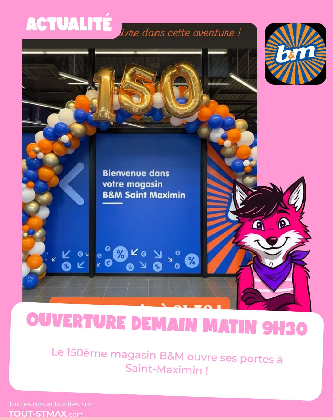 Ouverture demain matin 9h30