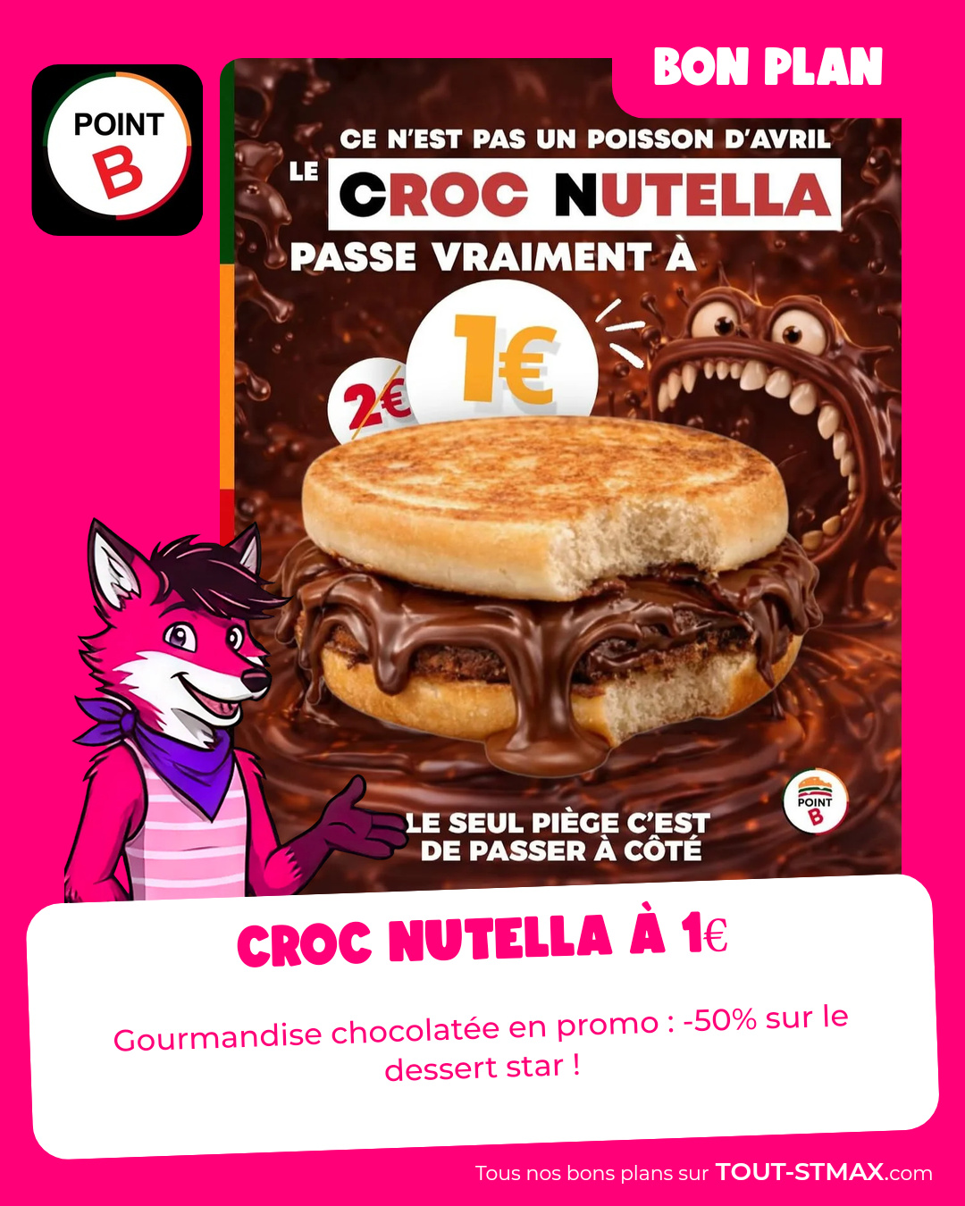 Croc Nutella à 1€