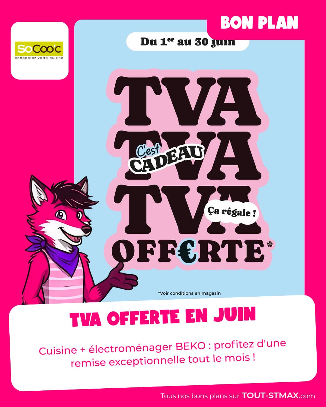 TVA offerte en juin
