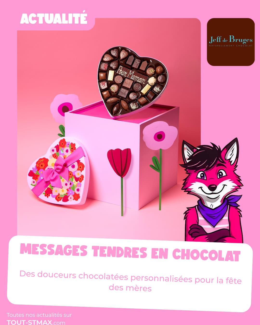 Messages tendres en chocolat