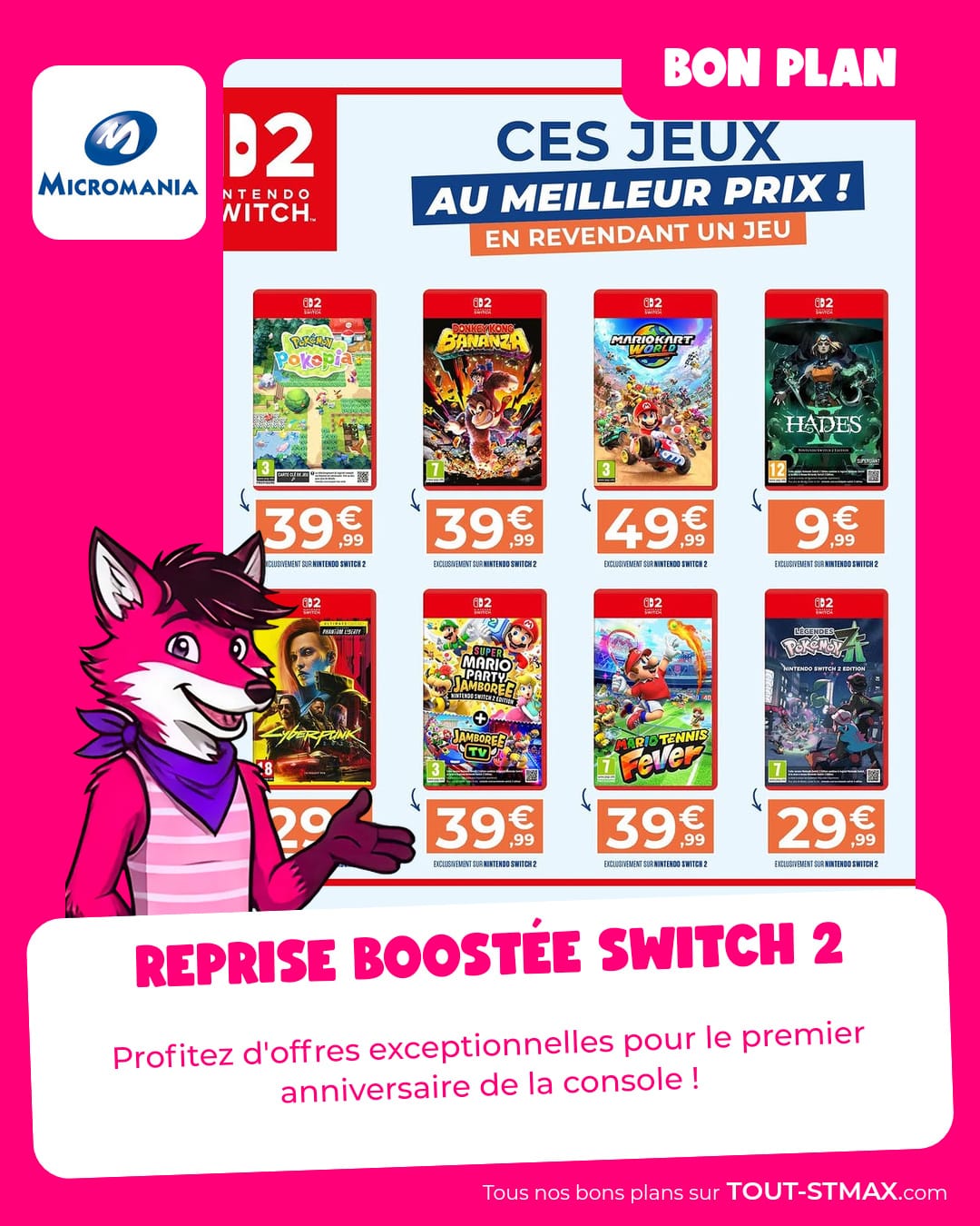 Reprise boostée Switch 2