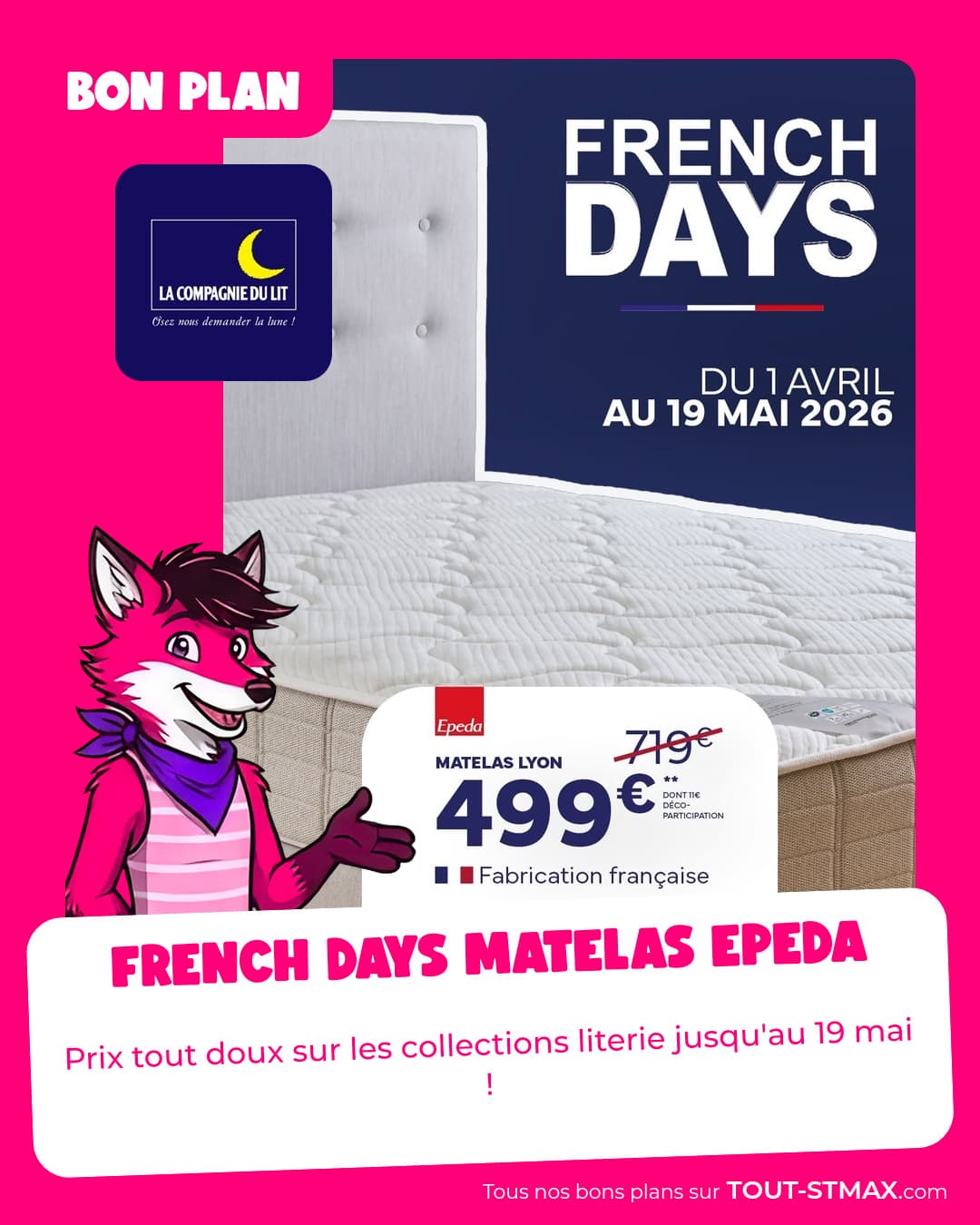 French Days matelas Epeda