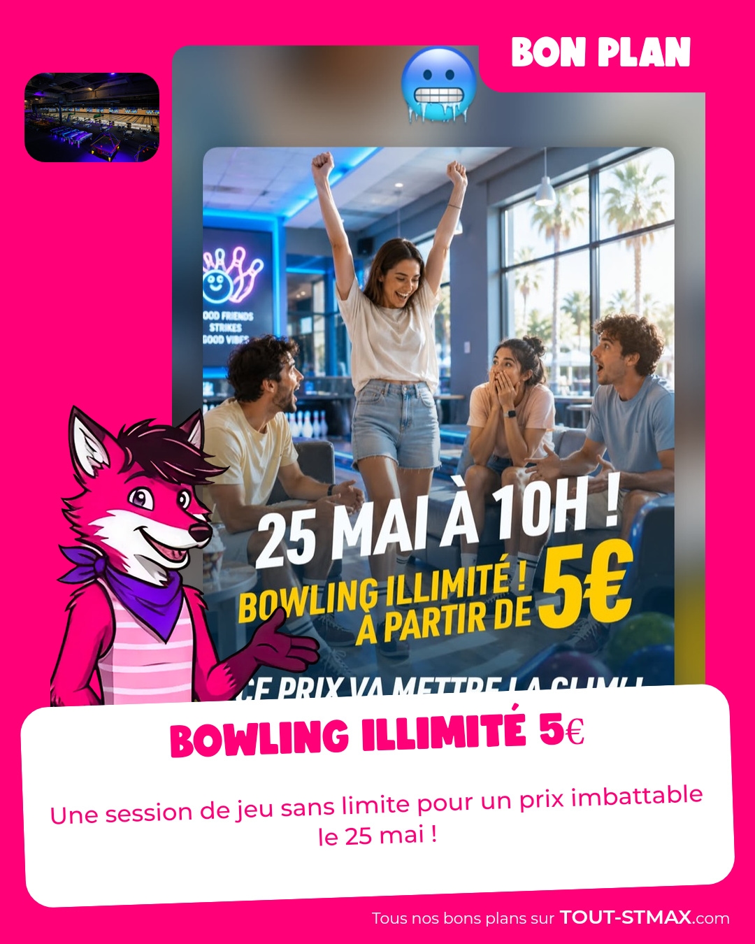 Bowling illimité 5€