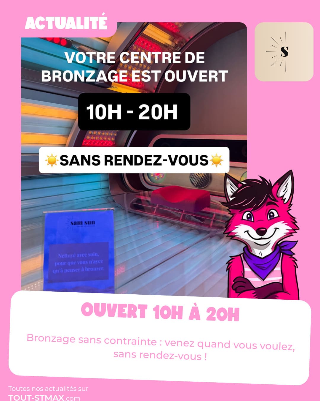 Ouvert 10h à 20h