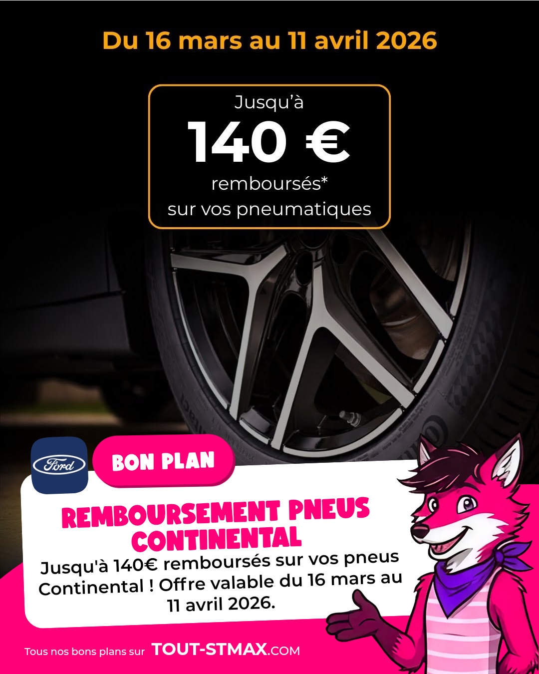 Remboursement pneus Continental
