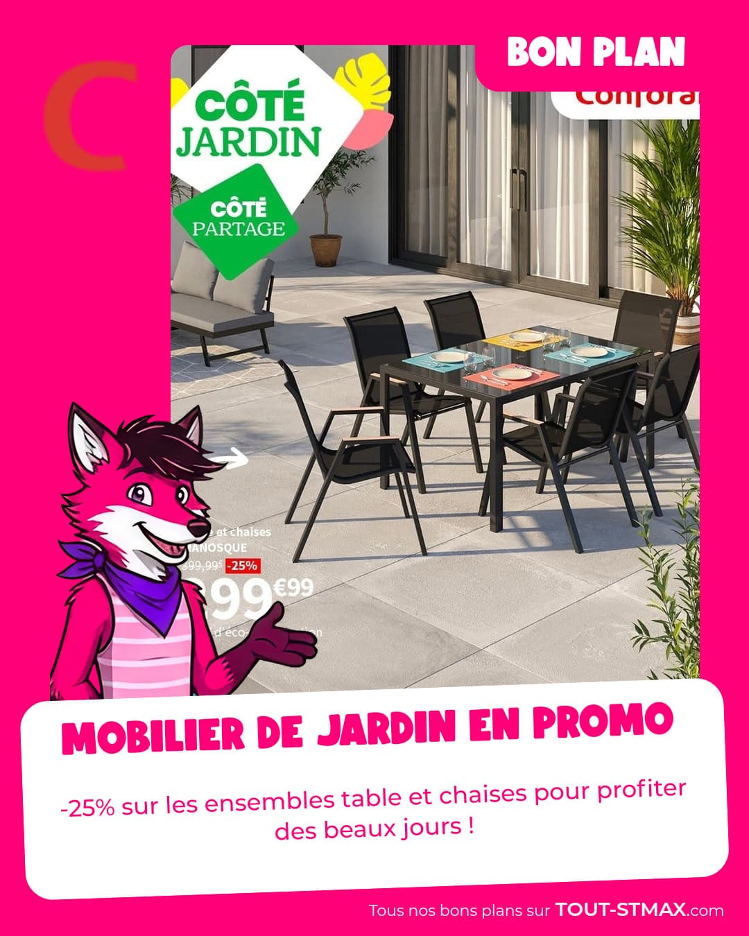 Mobilier de jardin en promo