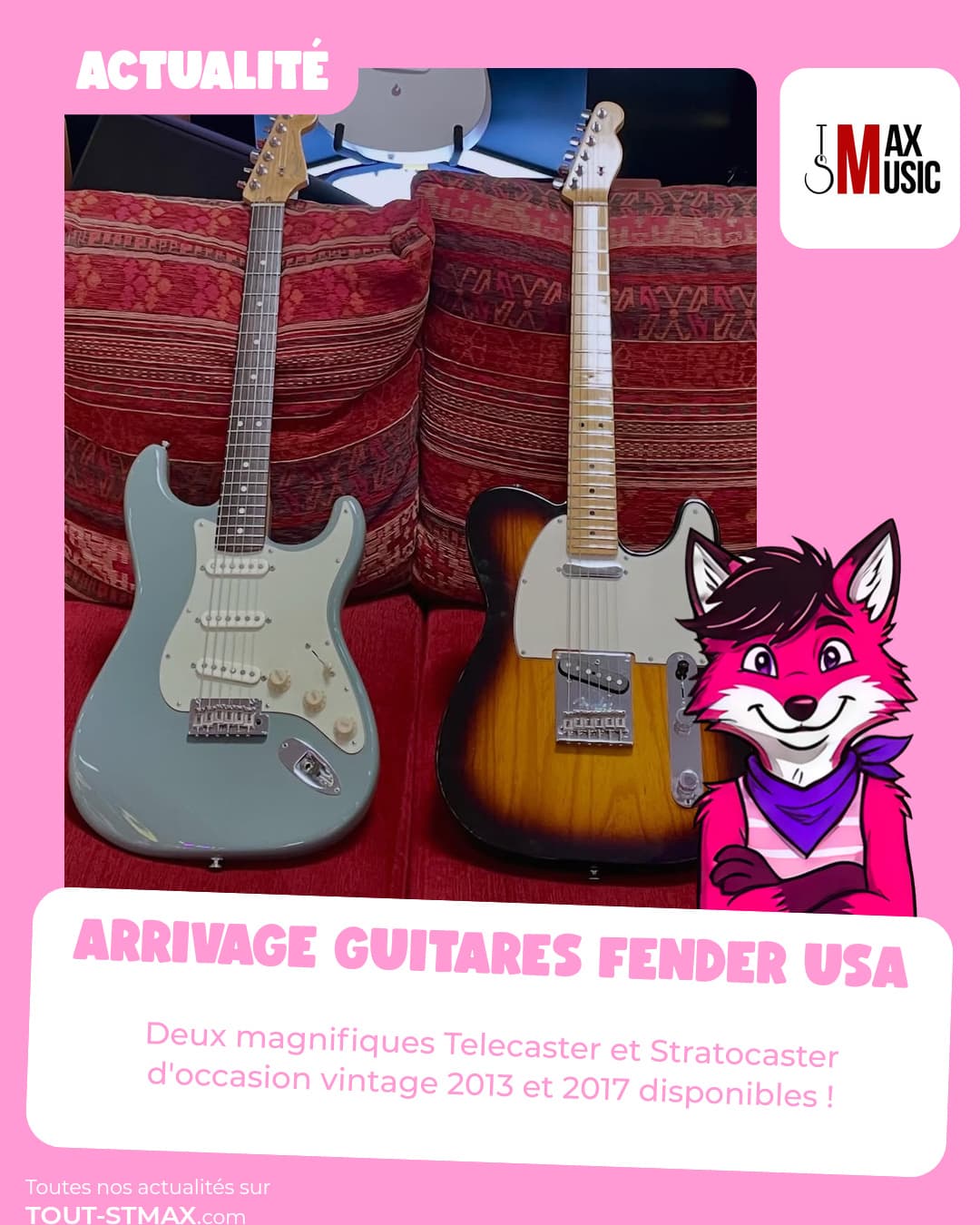 Arrivage guitares Fender USA