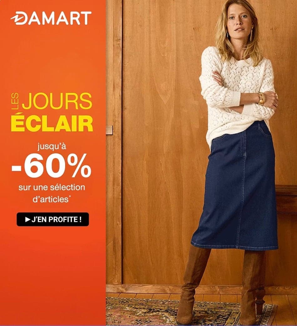 Les Jours Éclair Damart : jusqu'à -60%