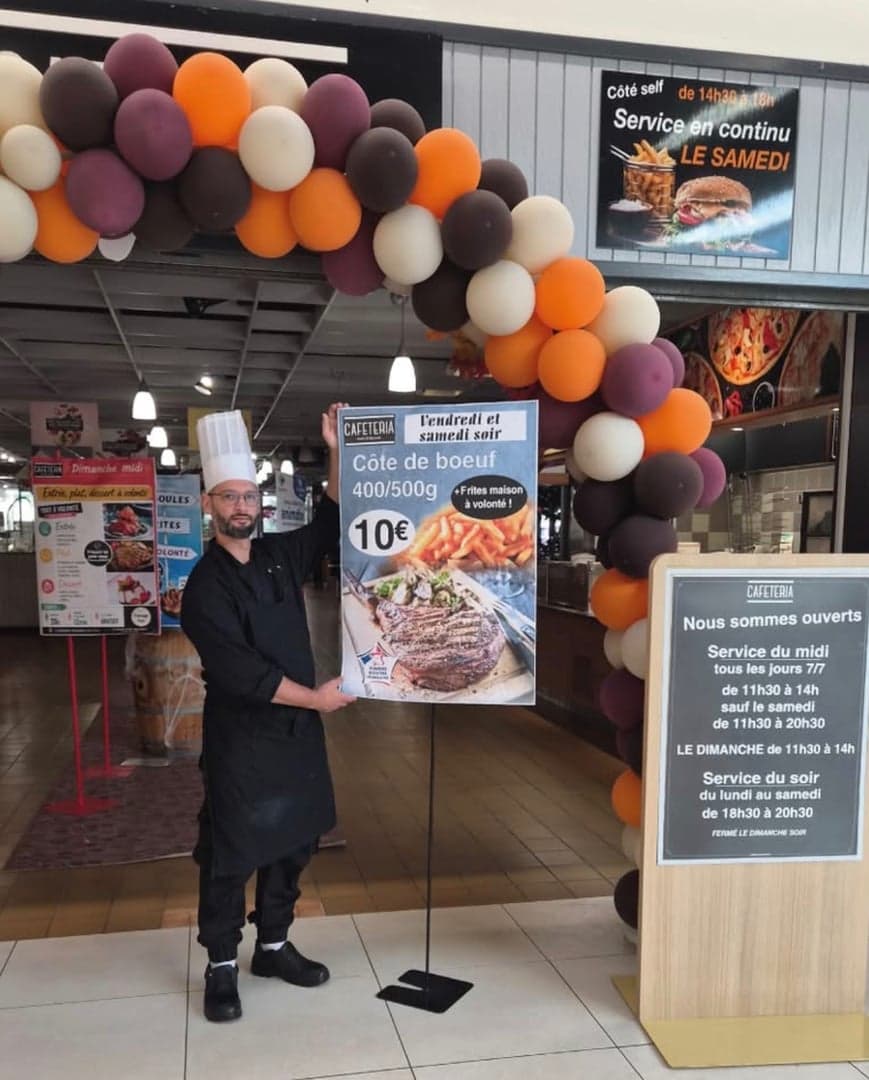 Côte de bœuf à 10€ à la Cafétéria Carrefour !