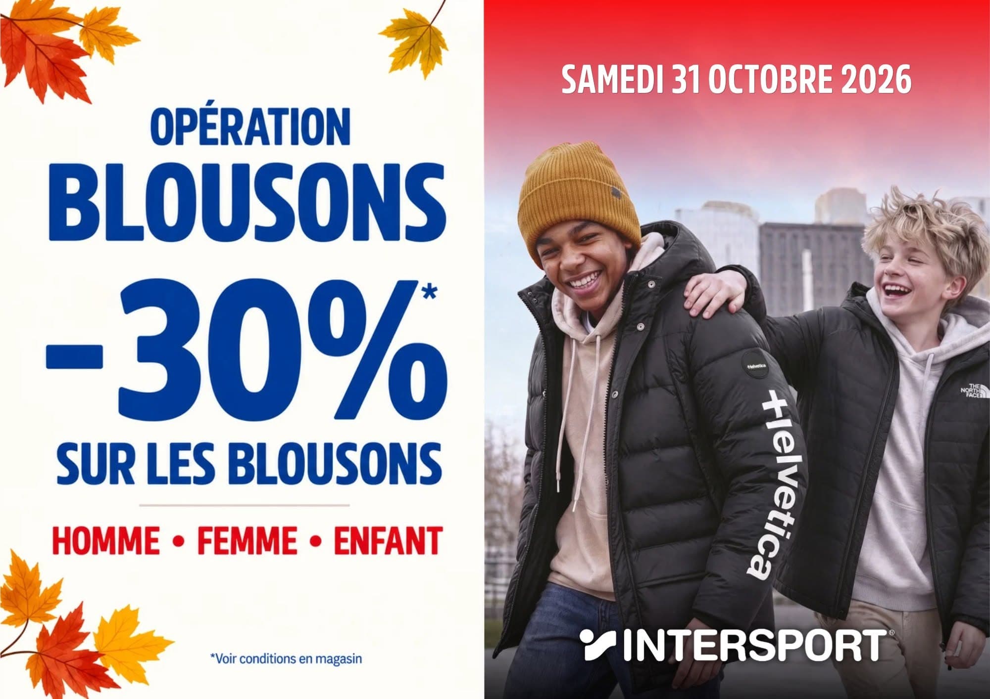 -30% sur les blousons