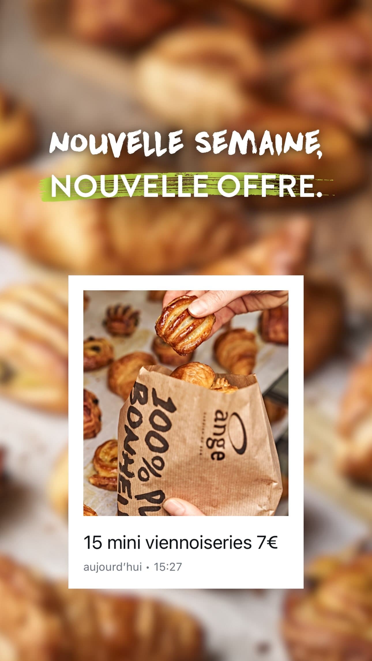 Offre mini viennoiseries gourmandes