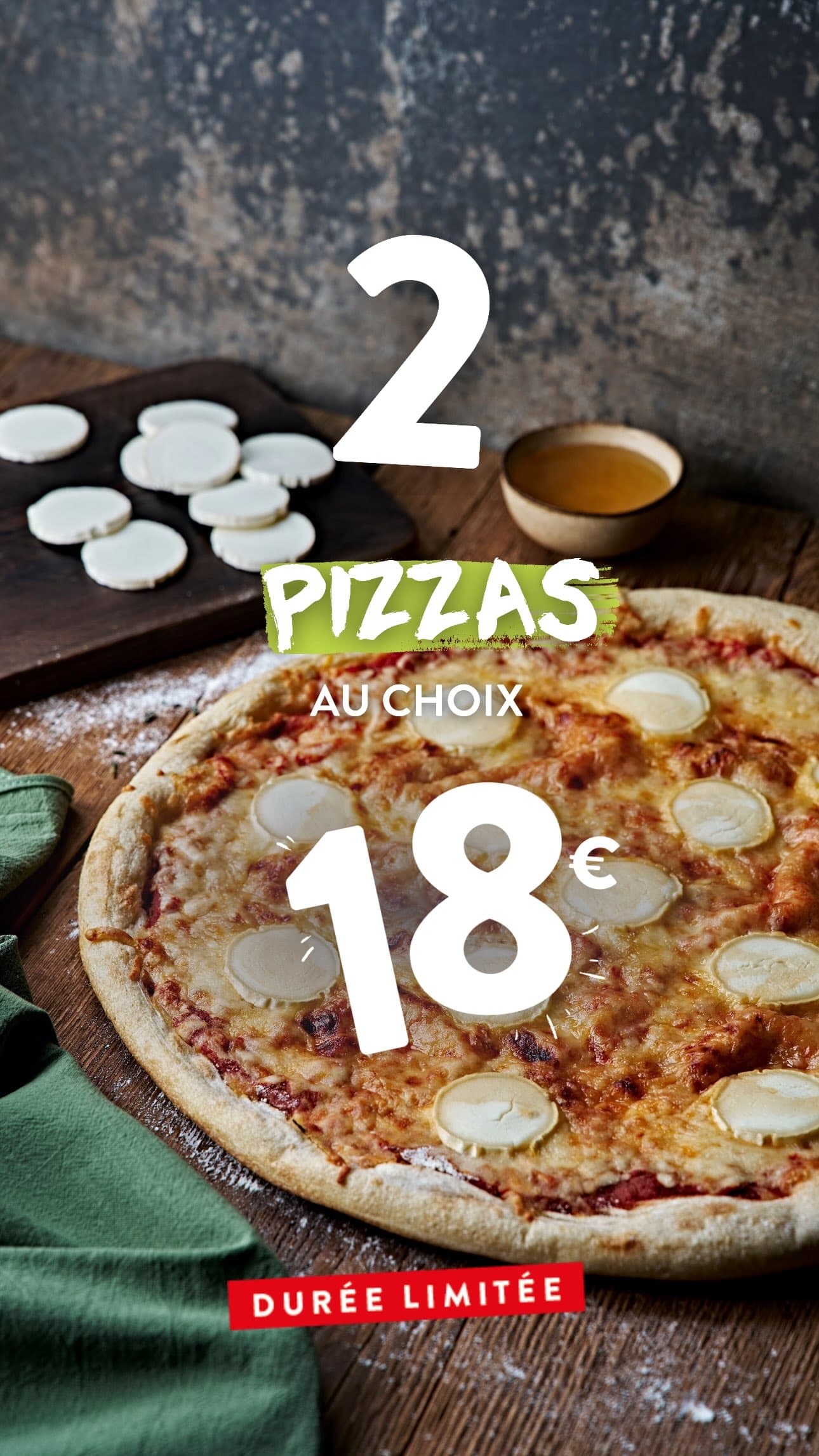 Offre Pizzas Gourmandes