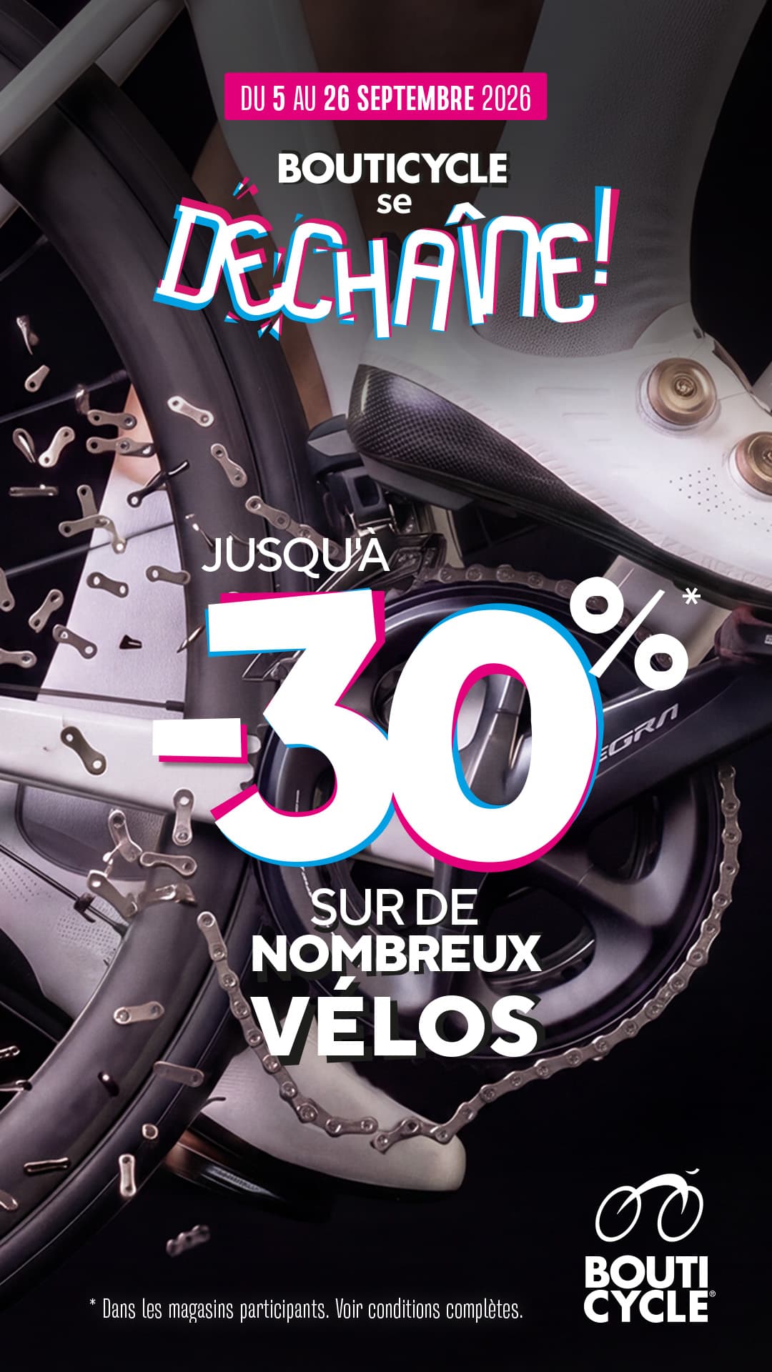Déstockage vélos jusqu'à -30%