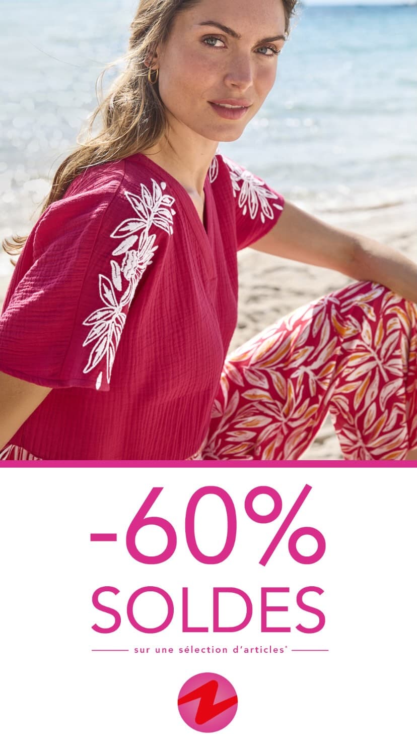 Soldes jusqu'à -60%