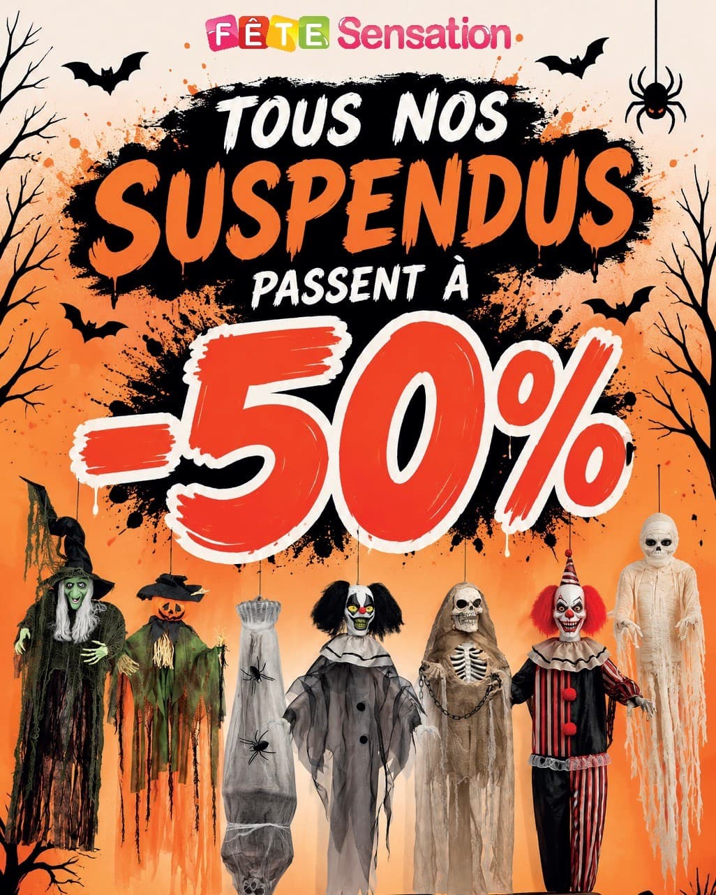 -50% suspendus Halloween