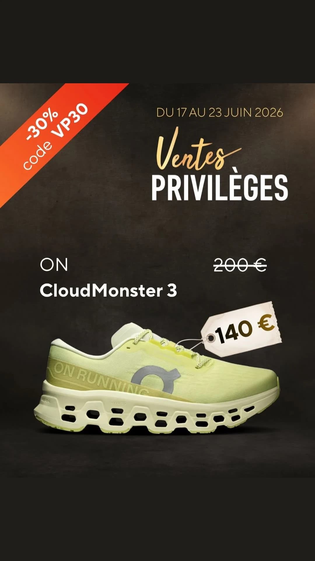 Ventes privilèges running