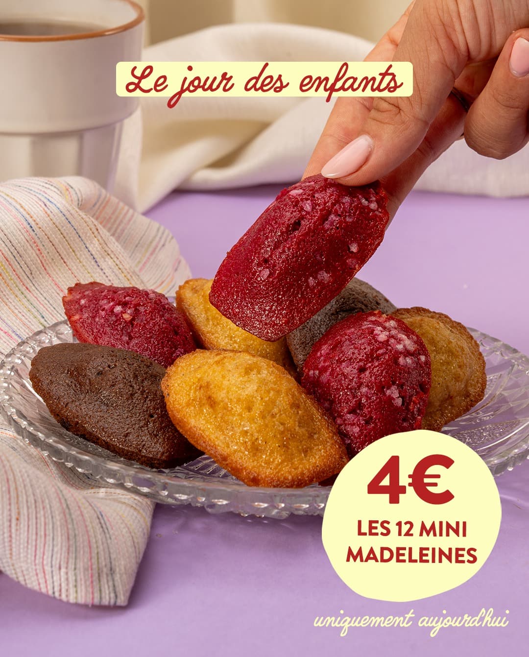Mini Madeleines en promotion aujourd’hui