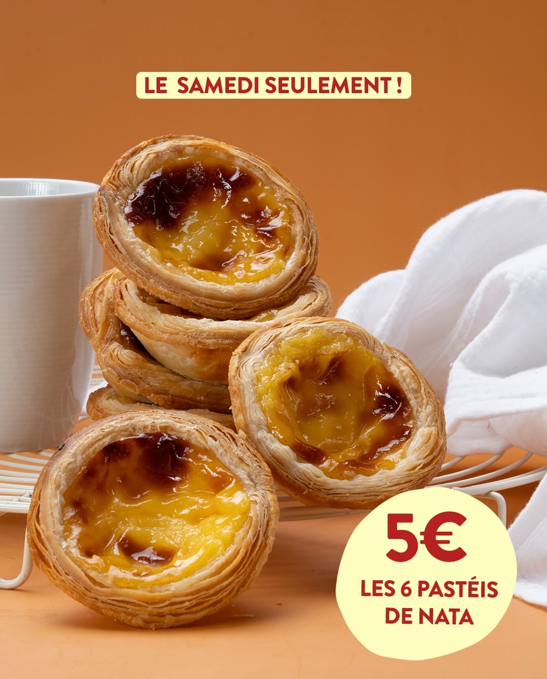 6 Pastéis pour 5€