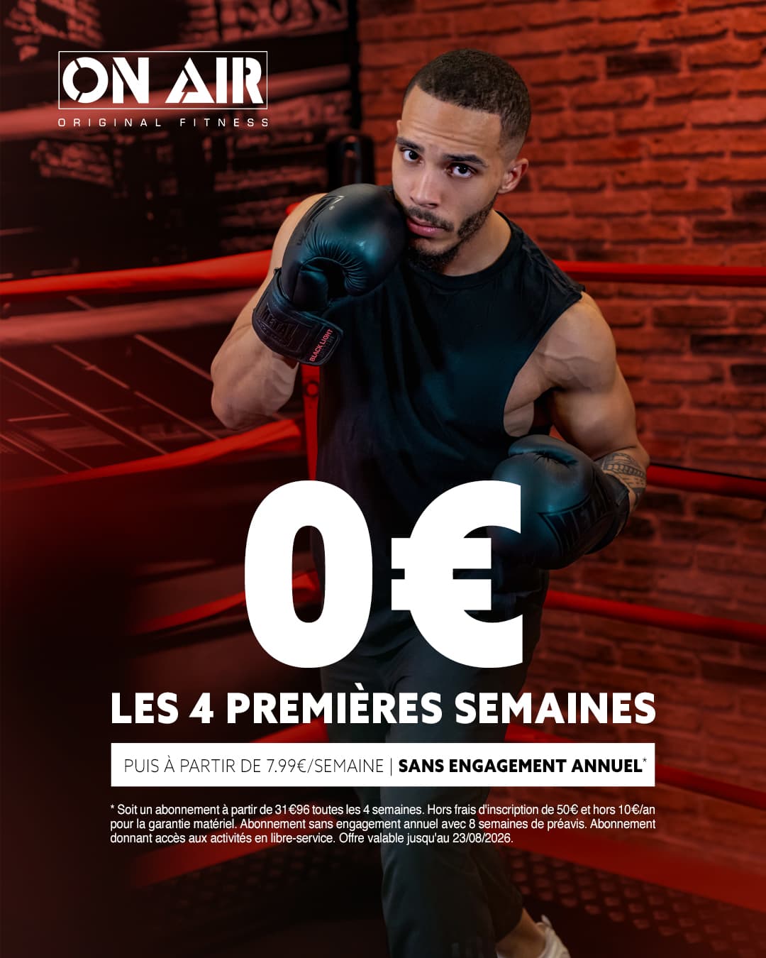 On Air Fitness : 4 semaines à 0 €