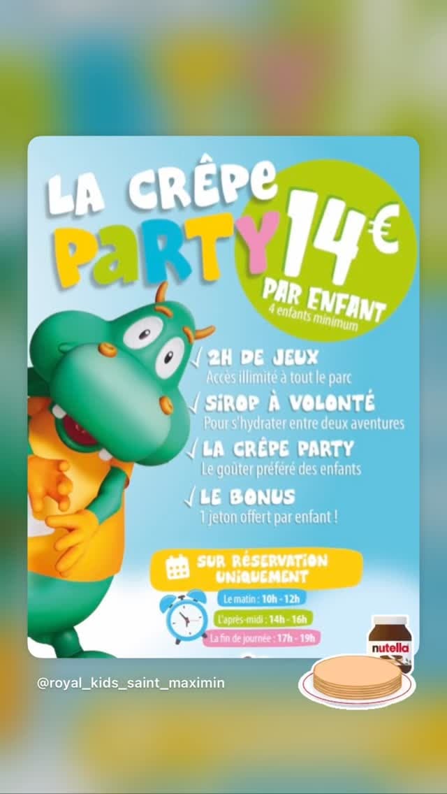 Crêpe Party à 14€
