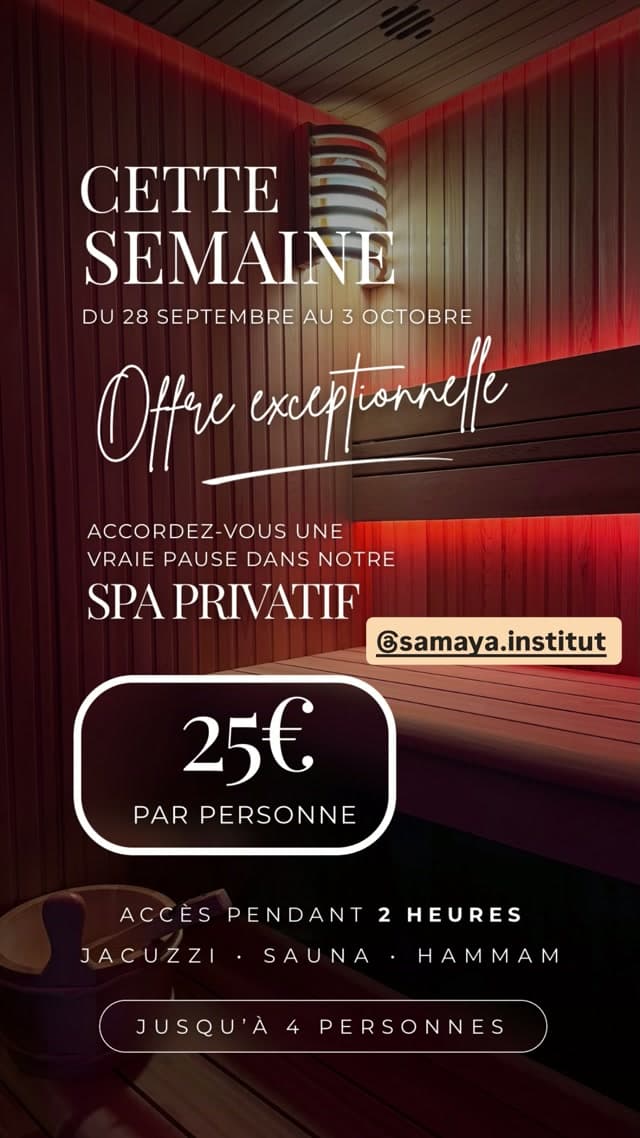 Spa privatif à prix doux