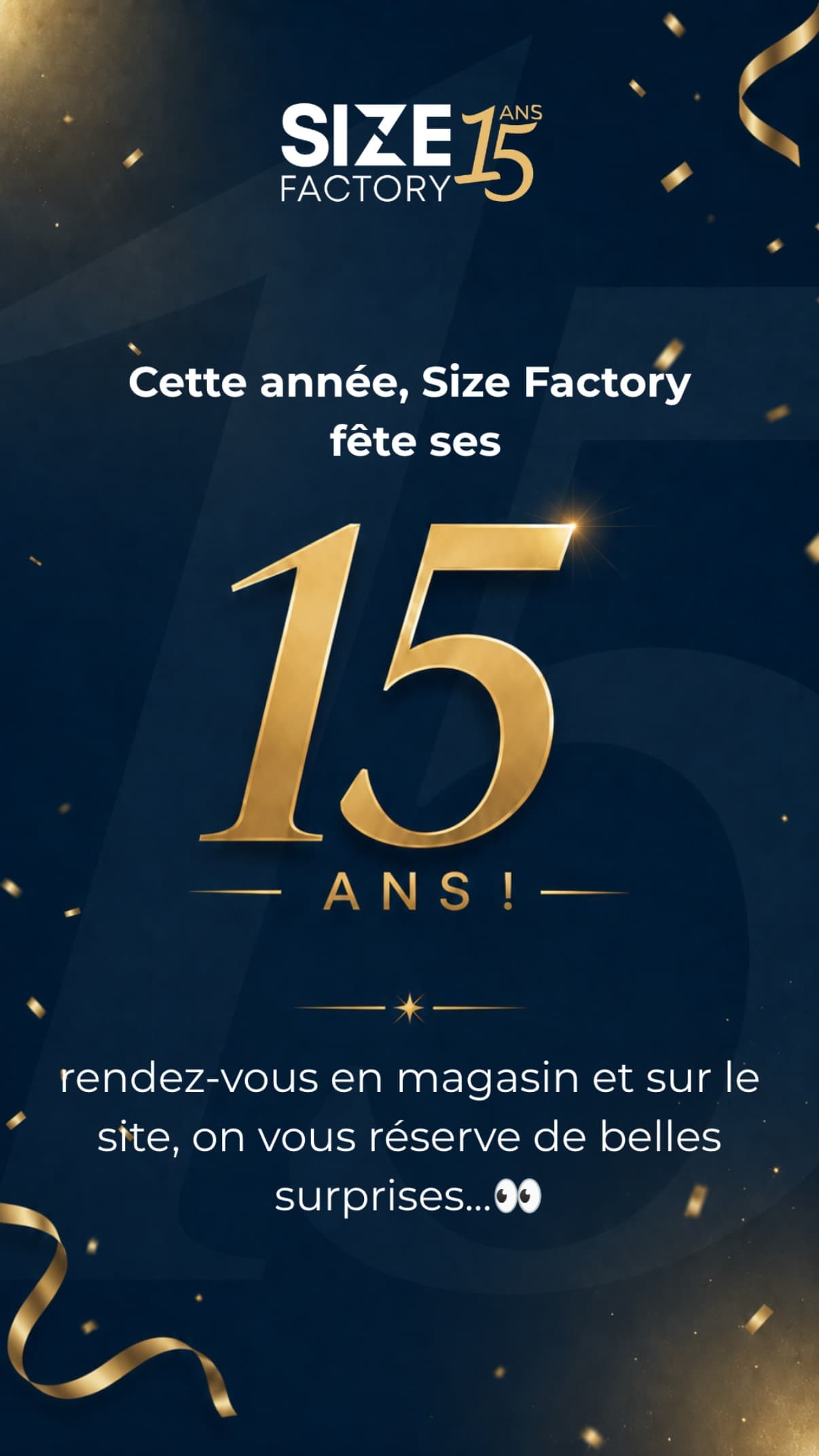 15 ans d'existence